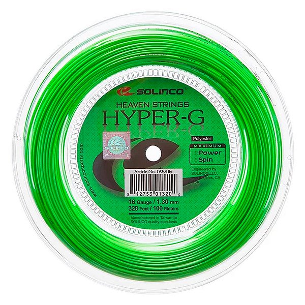 Corda Solinco Hyper G 1.30 mm - Rolo 200 metros
