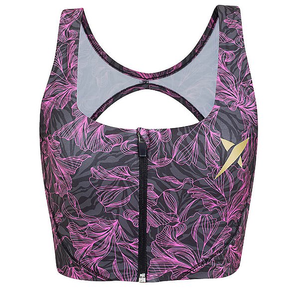 Top Drop Shot Nicole 2.0 - Preto/Rosa