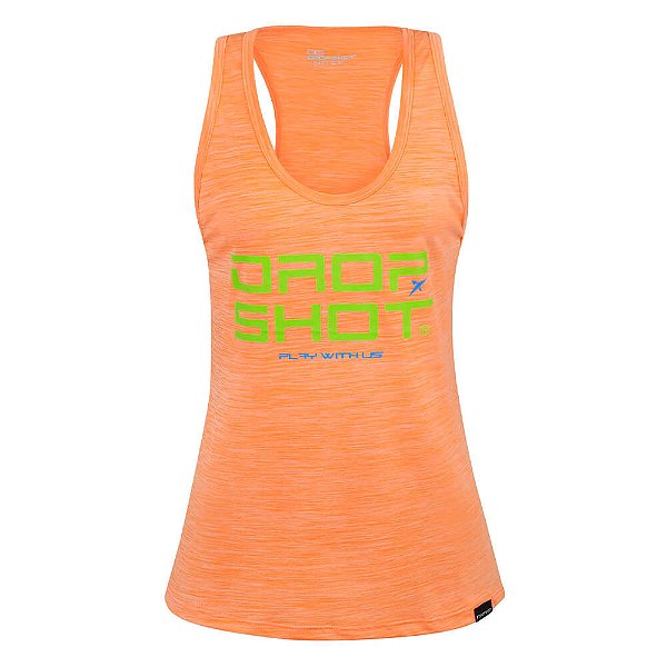 Regata Feminina Drop Shot Enjoy 1.0 - Laranja