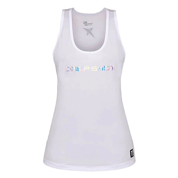 Regata Feminina Drop Shot Silver - Branca