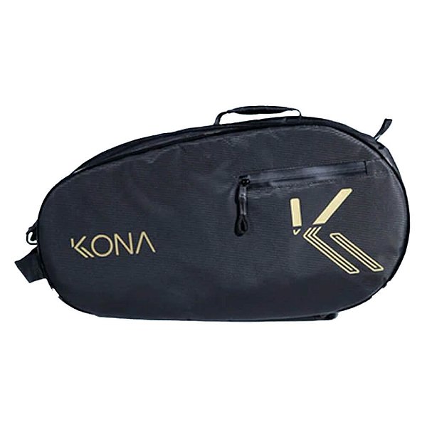 Raqueteira Kona Basic Plus - Preta e Dourada