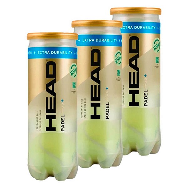 Bola Head Padel Pro S + Pack 3 Tubos