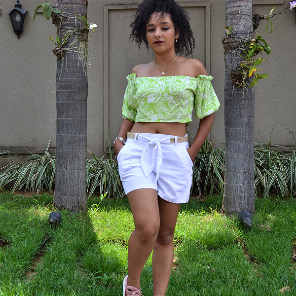 Conjunto Short FARELL, Novo. Em viscolinho proporciona elegância, liberdade de movimento e frescor.