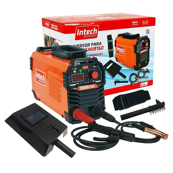 Máquina De Solda 160 AMP Bivolt Monofásica Fonte Inversora - SMIB160-BIVOLT - Intech Machine