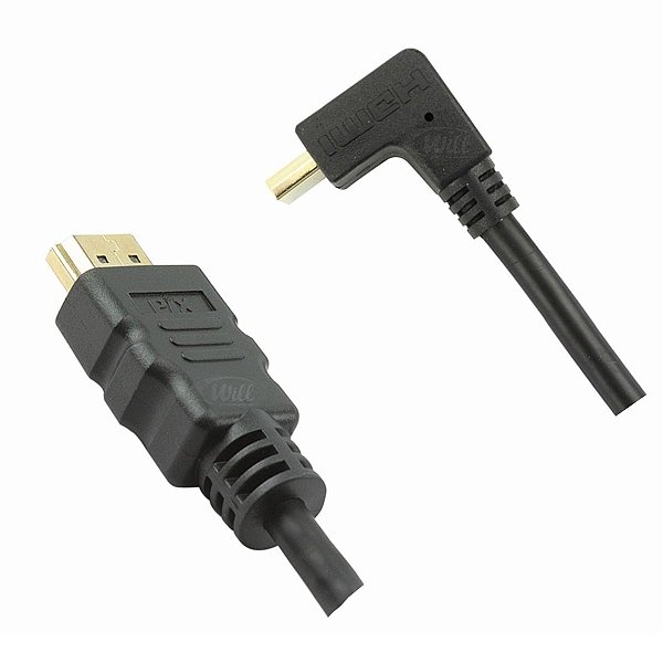 Cabo Hdmi 2 Metros Plug 90 Graus Chip Sce