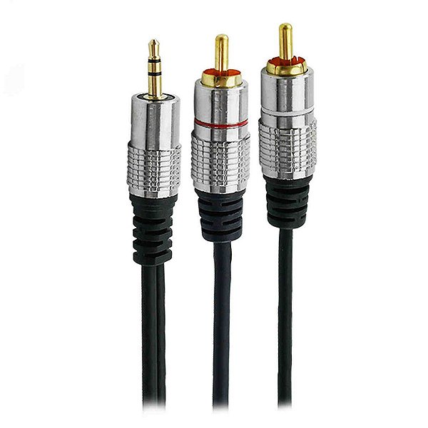 Cabo P2 ST x 2 RCA 2 Metros Nickel Fitz