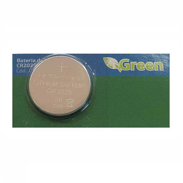 Bateria de Lítio CR2025 3v Manganes Green
