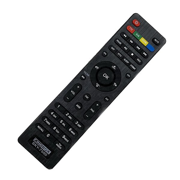 Controle Remoto Receptor Compatível CineBox SKY-7500