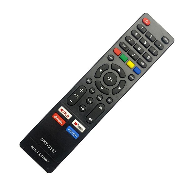 Controle Remoto TV Compatível Multilaser Smart SKY-9147