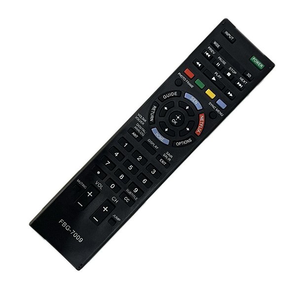 Controle Remoto TV Smart Sony Netflix 3D FBG-7009