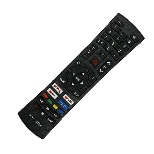 Controle Remoto Tv Compatível Multilaser Smart Fbg 9196