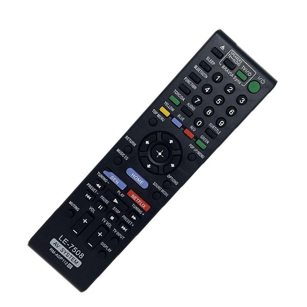 Controle Remoto Home Theater Compativel Blu-ray Sony Rm-adp112 LE-7508