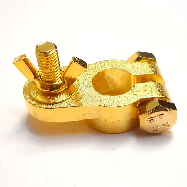 Clip Bateria 1 Via 0awg, Neg(-), Dourado