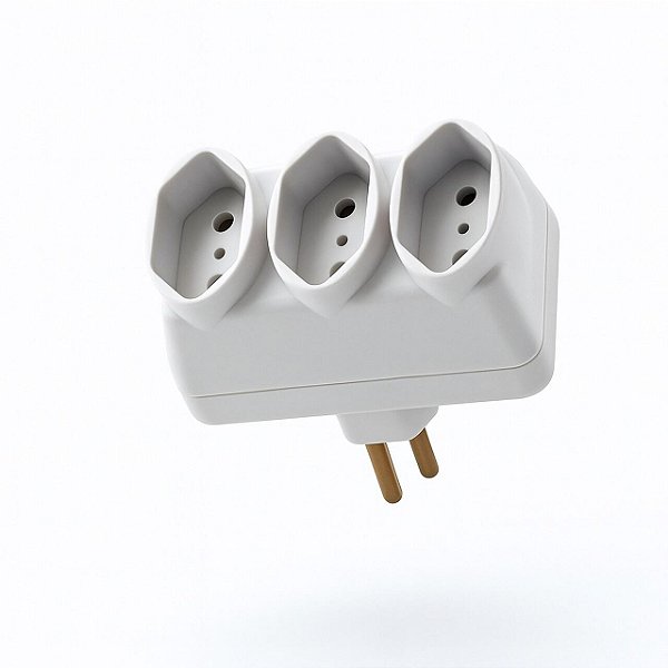 Adaptador L De Energia 3 Tomadas