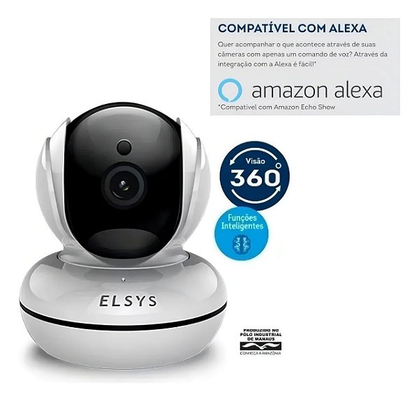 Camera Wi-Fi Rotacional Full Hd ESC-WR5F