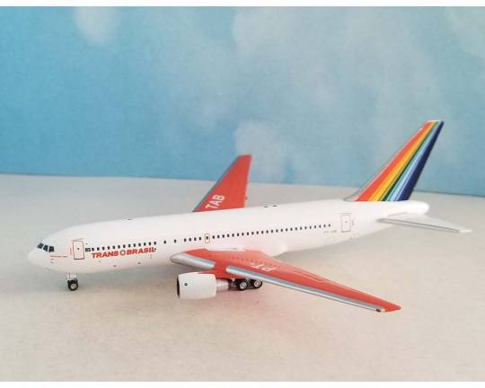 PRE VENDA - Aeroclassics 1:400 Transbrasil Boeing 767-200 Asa Laranja