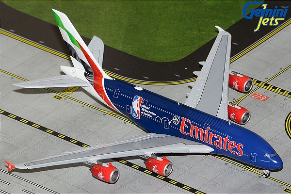 Gemini Jets 1:400 Emirates Airbus A380-800 NBA