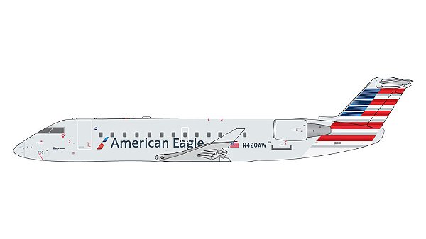 PRÉ-VENDA - Gemini Jets 1:400 American Eagle Bombardier CRJ200LR