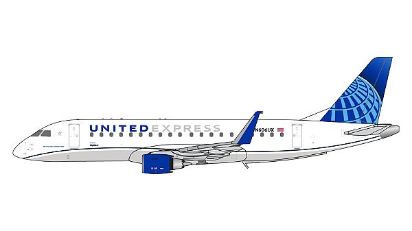 PRÉ-VENDA: Gemini Jets 1:400 United Express Embraer E175