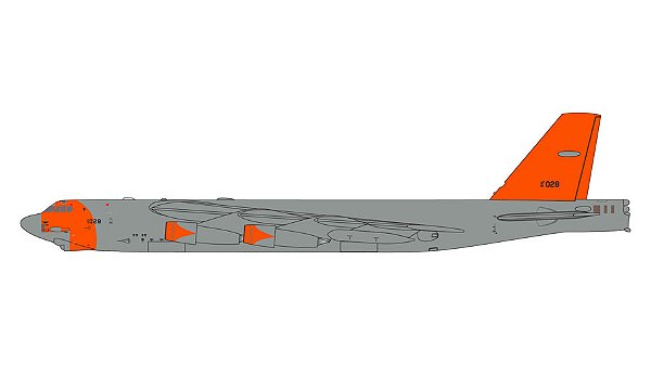 PRÉ-VENDA - Gemini Jets 1:400 U.S.Air Force Boeing B-52H Stratofortress
