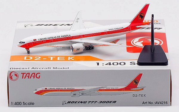 Aviation400 1:400 TAAG Boeing 777-300ER (pré-venda)