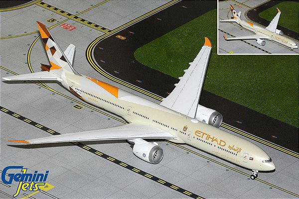 Gemini Jets 1:200 Etihad Airways B777-9 with optional folded wingtips