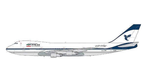 PRÉ-VENDA-Gemini Jets: 1/200 Iran Air B747-100B ¨polished belly¨