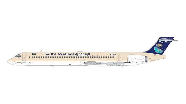 PRÉ-VENDA- Gemini Jets: 1/200 Saudi Arabian Airlines MD-90 ¨upgraded stand¨