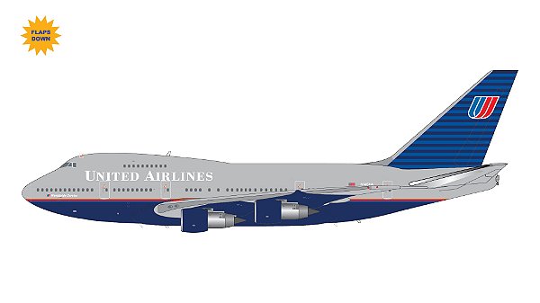 PRÉ-VENDA- Gemini Jets: 1/200 United Airlines B747SP