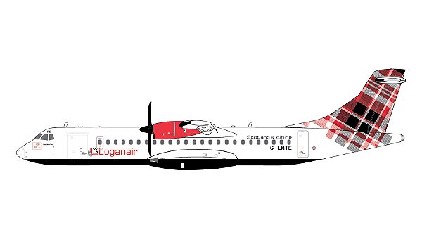 PRÉ-VENDA-Gemini Jets: 1/400 Loganair Aerospatiale ATR-72-600
