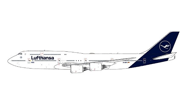 PRÉ-VENDA-Gemini Jets: 1/400 Lufthansa Boeing 747-8i