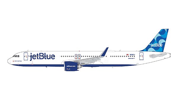 PRÉ-VENDA- Gemini Jets: 1/200 JetBlue Airbus A321neo