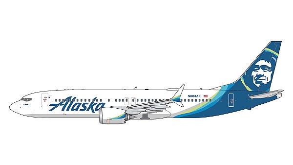 PRÉ-VENDA-Gemini Jets: 1/400 Alaska Airlines Boeing 737 MAX 8
