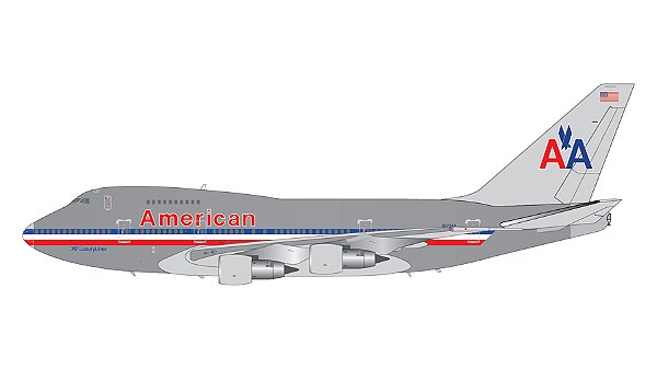 PRÉ-VENDA- Gemini Jets: 1/200 American Airlines Boeing 747SP "747 LuxuryLiner"
