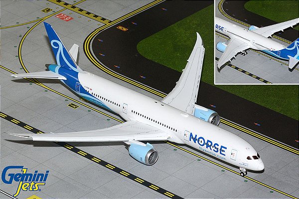 Gemini Jets: 1/200 Norse Atlantic Airways UK B787-9 (PRÉ-VENDA)