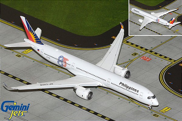 Gemini Jets 1:400 Philippine Airlines A350-1000 RP-C3510 Flaps Down (Pré-venda)