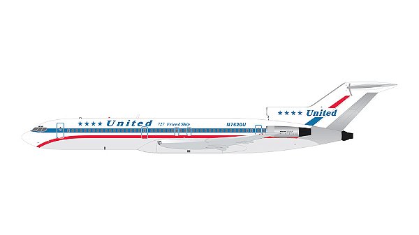 Gemini Jets 1:400 United Airlines  B727-200 N7620U (Pré-venda)