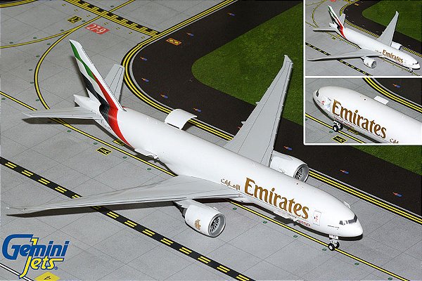Gemini Jets 1:200 Emirates B777-200LRF A6-EFV Flaps Down (Pré-venda)