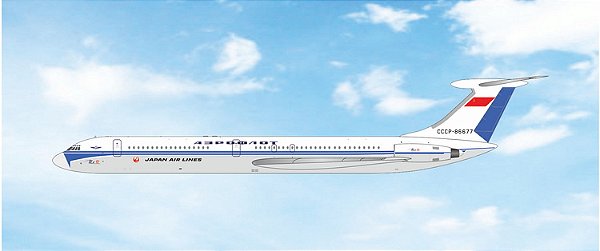 Phoenix 1:400 Aeroflot/JAL Ilyushin IL-62 CCCP-86677 (pré-venda)