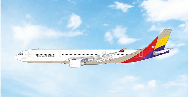 Phoenix 1:400 Asiana Airlines Airbus A330-300 HL8282 (pré-venda)