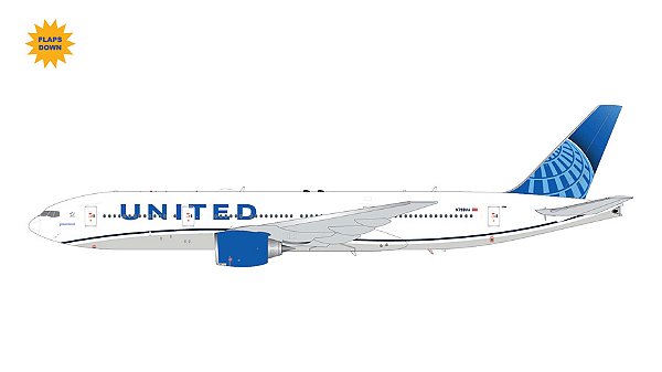 Gemini Jets 1:200 United Airlines Boeing 777-200ER Flaps Down (pré-venda)