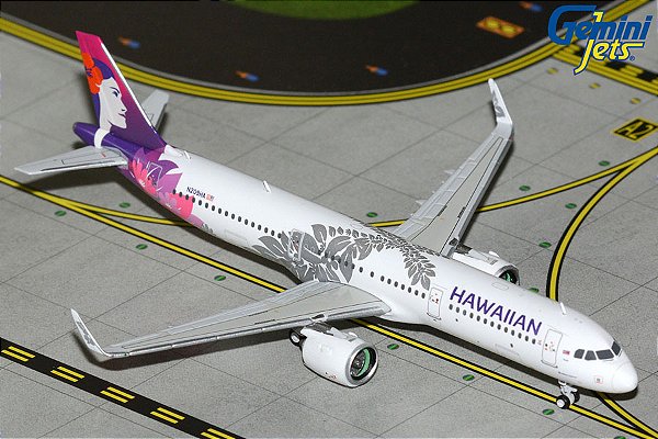 GeminiJets 1:400 Hawaiian Airlines Airbus A321neo N209HA (pré-venda)