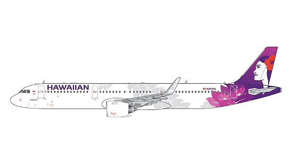 GeminiJets 1:400 Hawaiian Airlines Airbus A321neo N209HA (pré-venda)