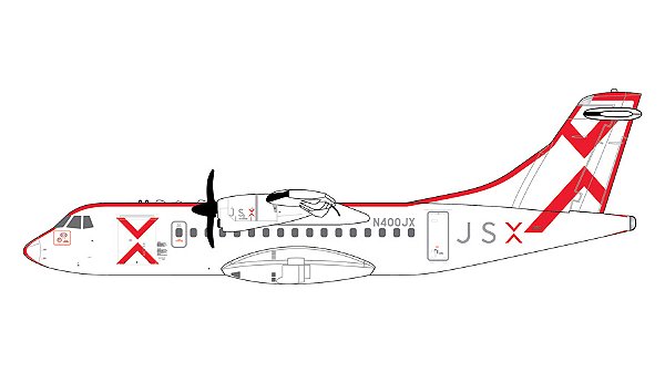 GeminiJets 1:400 JSX ATR ATR 42-600 N400JX (pré-venda)