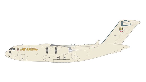 GeminiJets 1:200 UAE Air Force Boeing C-17A 1228 (pré-venda)