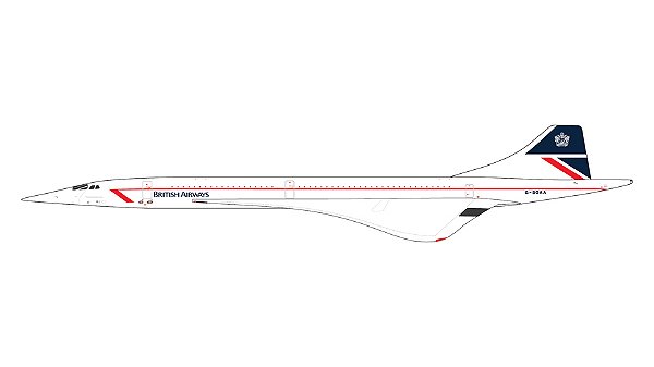GeminiJets 1:400 British Airways Aérospatiale/BAC Concorde G-BOAA (Landor livery) (pré-venda)