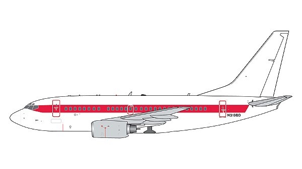 GeminiJets 1:400 EG&G "Janet" Boeing B737-600 N319BD (pré-venda)