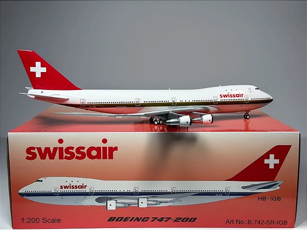 B-Models 1:200 Swissair Boeing 747-200