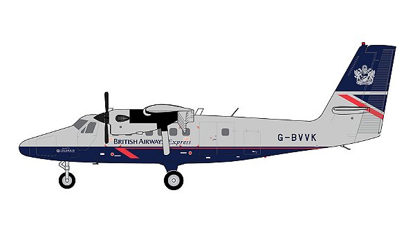 Gemini200 1:200 British Airways / Loganair DHC-6-300 G-BVVK (Landor livery) (pré-venda)