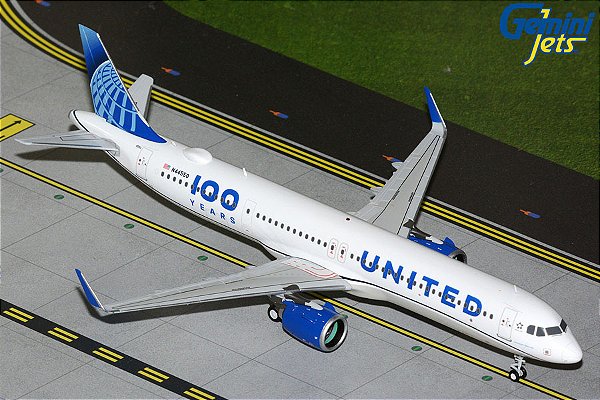 Gemini200 1:200 United Airlines A321neo N44550 ("100 Years") (pré-venda)